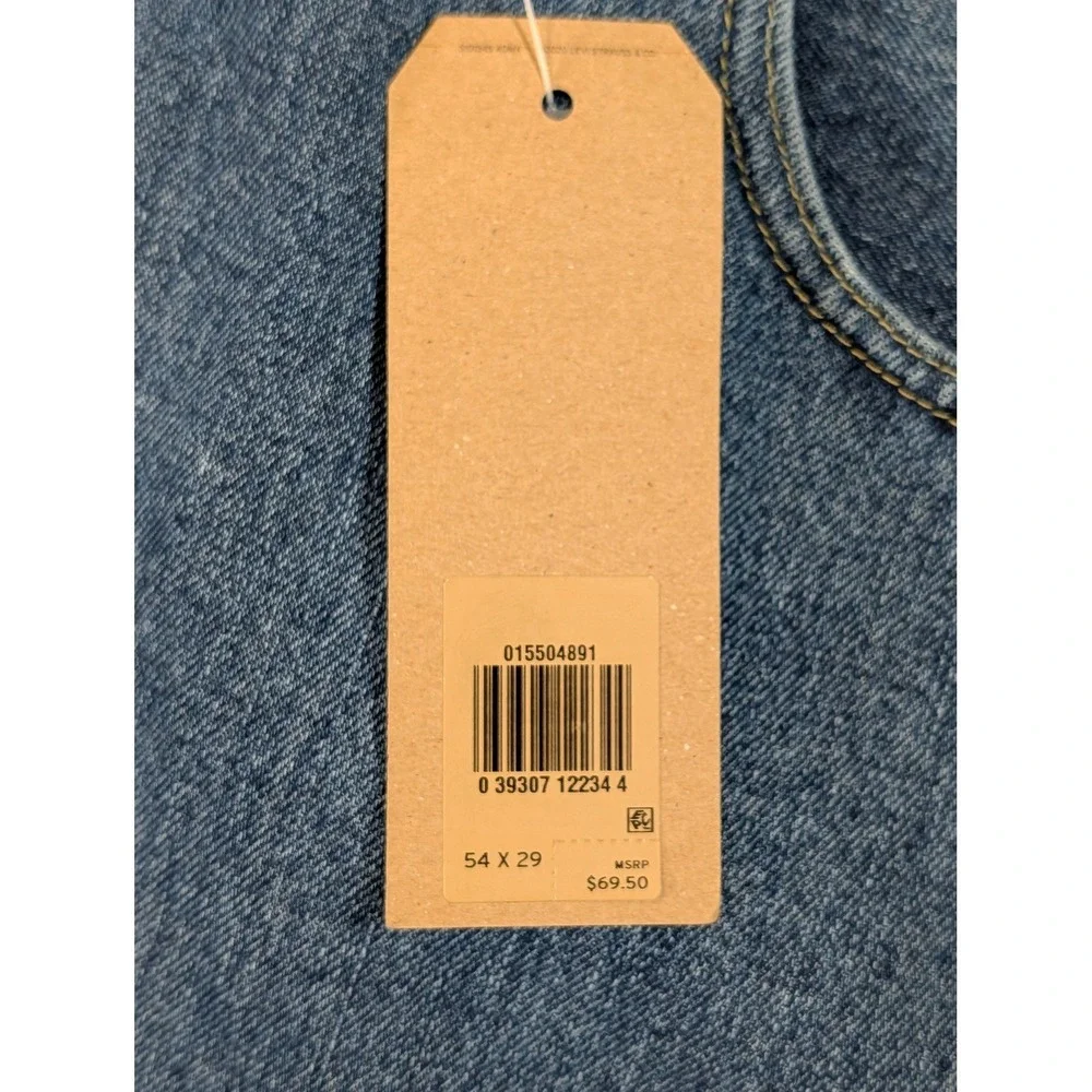 Levi's 550 Mens 54x29 Relaxed Fit Blue Denim Jeans Waterless New With Tags